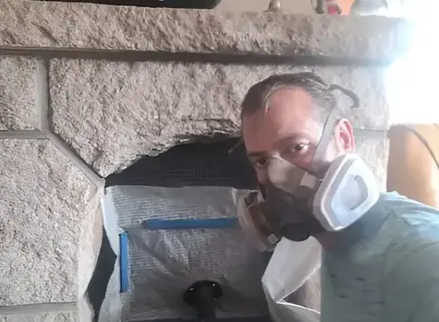 pose insert cheminée Saint Juvat-5